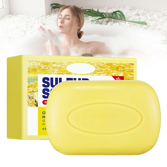 Mbxmh Under $5 Sulfur Handmade Soap, Soap Bar Cleanser Body Wash Wash Bar Cleanser Korean Facial Cleanser Bar Soap for Cleansing Bar Soap with for and Body, New Arrival!