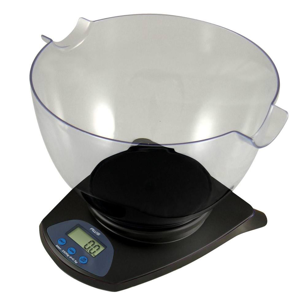 American Weigh Scales - 5kbowl-bk - Bowl Kitchen Scale Black