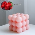 thumbnail image 4 of velas de burbujas, velas de cera de soja en forma de cubo, velas perfumadas decorativas, velas estéticas para decoración de dormitorio y baño, 4 of 5