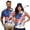 250 Years USA Flag, variant on Yuyamidu Men and Women Matching Outfits Black American Flag Sleeveless Golf Shirt for Women Quick Dry Short Sleeve Golf Shirts for Men 4th of July Couple Matching Outfits, Women's M