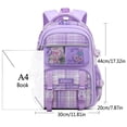thumbnail image 3 of Mochila escolar WYCY Kawaii para niñas de 8 a 12 años, color rosa, 3 of 7