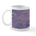 thumbnail image 2 of CafePress - Mauve Fanfair Mugs - 11 oz Ceramic Mug - Novelty Coffee Tea Cup, 2 of 6