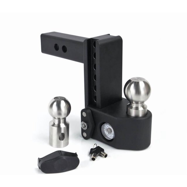 Weigh Safe Support à Bille d'Attelage de Remorque SWS6-2-KA Convient au Récepteur de 2 Pouces; Poids Brut de Remorque 12500; Réglable; Conception Escamotable; Retombée de 6 Pouces/montée de 7 Pouces