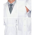 thumbnail image 6 of Landau Essentials Relaxed Fit 5-Pkt 4-Button Full-Length Lab Coat for Men 3124, 6 of 6