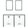 thumbnail image 2 of 60" W X 22" D White Bath Vanity With Quartz Top And Mirrors - Soft Close Drawer Function, Ample Storage Cabinets Double 60 In. 22 Top, Included, Close, Two Drawers & For, 2 of 6