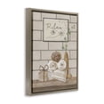 thumbnail image 3 of Stupell Industries Cottage Relax Bathroom Scene Brown Floating Frame Canvas Art, 17 x 21, by Pam Britton, 3 of 8