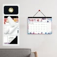 thumbnail image 1 of Room Decor Qwtwty Calendrier Anglais Thème Fête de l'Indépendance 25-26 Ans 18 Mois Calendrier Mural Bloc-Notes de Bureau, 1 of 6