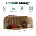 thumbnail image 5 of Little Cottage Co. 12x24 Value Gambrel Workshop Barn with 6 ft. Sidewalls, Outdoor Wood Storage Shed Do-It-Yourself Precut Kit, 5 of 12