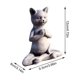 thumbnail image 2 of Estatua De Gato Zen, Decoración De Meditación, Decoración De Yoga, Monumento A Mascotas Para El Hogar, Oficina, Jardín, 2 of 7