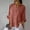 Pink, variant on Patlollav New 2024 Women Solid Casual Cotton and Linen Shirts Bubble Wrinkles Tie Back Design Fashion Tops