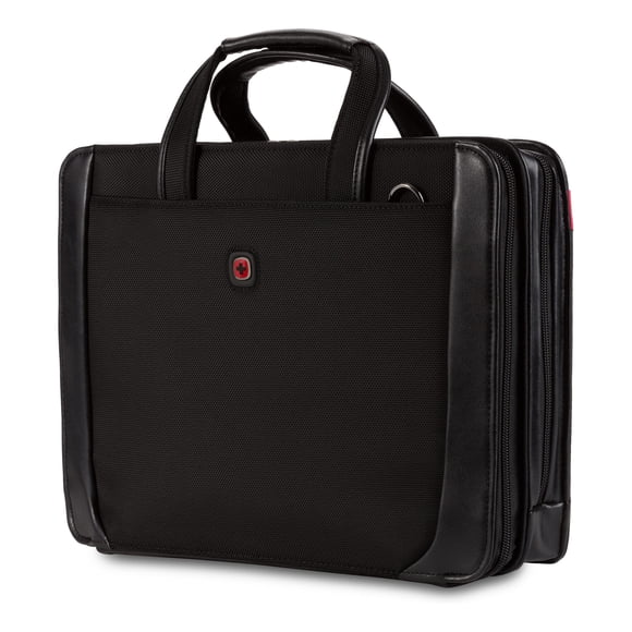 Portafolio Storage Binder Wenger Proxy con cierre para portátil, color negro, 14 pulgadas