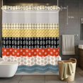 thumbnail image 5 of No Hook Shower Curtains with Snap-in Liner Set, Modern Bohemian Waterproof Hotel Style Bathroom Shower Curtain, Colorful Minimalist Abstract Paisley Boho Breathable Mesh Top Bath Curtains 66''x72'', 5 of 9