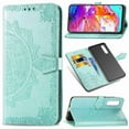 thumbnail image 3 of Dteck Magnetic Shock-Proof Premium PU leather wallet Case with Kickstand and Flip Cover For Samsung Galaxy A80, Green, 3 of 3