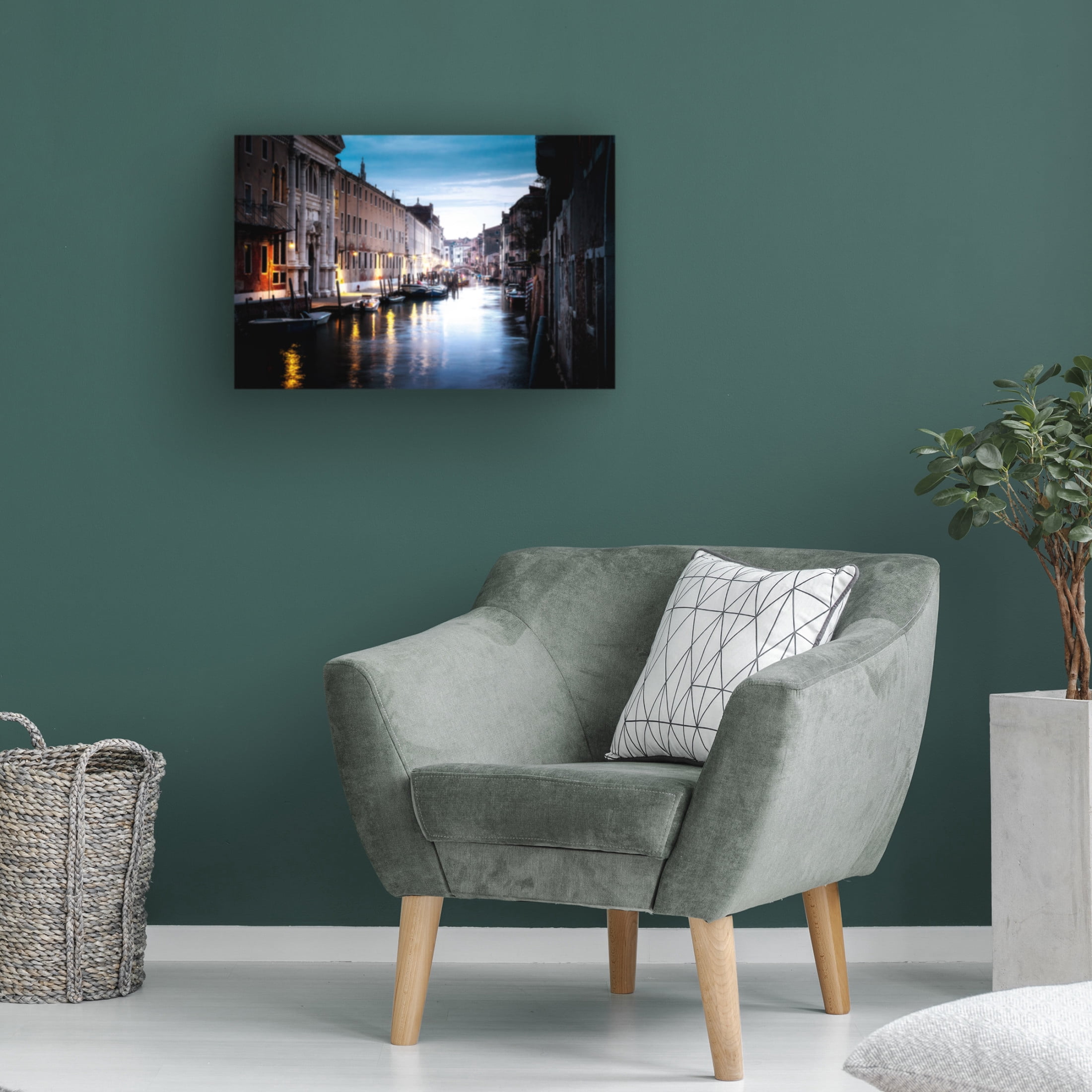 Trademark Fine Art Yoshikazu Endo Venice night Canvas Wall Art