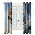 thumbnail image 3 of Surfing Cat Blackout Curtains for Bedroom Curtains Insulated Room Darkening Window Drapes for Living Room, 3 of 7