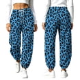 thumbnail image 5 of Nfurl Sweatpants for Women Trendy Graphic Prints Mid Rise Sweatpant with Pockets Drawstring Elastic Waist Casual Pants Blue,M, 5 of 9