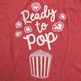 thumbnail image 2 of Ready to Pop Maternity T Shirt Funny Sarcastic Popcorn Joke Pregnancy Tee for Ladies, 2 of 7