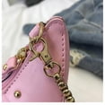 thumbnail image 3 of Bolsos de hombro, bolso cruzado de PU con forma de estegosaurio para niña Mujeres rosa, 3 of 5