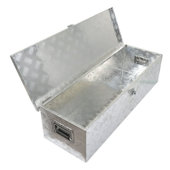 SEBLAFF 39"×13"×10" Underbody Truck Tool Box Aluminum Flatbed Pickup Trailer Storage