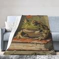 thumbnail image 3 of Frog Blanket for Women Men Adults, Flannel Frog Blankets 60x50, 3 of 6
