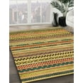 thumbnail image 2 of Ahgly Company Indoor Square Abstract Yellow Abstract Area Rugs, 4' Square, 2 of 6