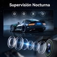 thumbnail image 4 of LINGLUCKY 4K Camara para Carro con WiFi | Tarjeta SD 64GB |GPS-HDR，DashCam para Auto Delantera Trasera con Vigilancia en Estacionamientos 24H, Control de App, Visión Nocturna, Ángulo Ancho 170°, 4 of 5