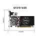 thumbnail image 3 of Tarjeta gráfica para juegos GT210 1G Tarjeta gráfica de perfil bajo DDR3 de 64 bits para juegos de PC Likrtyny  Para estrenar, 3 of 5