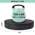 thumbnail image 5 of Prolee Plataforma giratoria de 360 ​​grados de 12 pulgadas, capacidad de 350 libras para fotografía, resistente, plataforma de visualización de control remoto automático con 5 cubiertas de superficie, 5 of 5