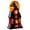 Red, variant on HAHUT Halloween House Blow Mold Light, Resin Pre-Lit Spooky Mansion with Glowing Witch Moon, Ghost & Black Cat for Halloween Party Tabletop Decor (Red)
