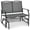Gray, variant on Biotree Iron Patio Rocking Chair for Outdoor Backyard and Lawn Stackable Patio Chair for Garden Backyard, Black