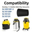 thumbnail image 2 of 25-1202 Foam Filter for Stanley 1-5 Gallon Wet/Dry Vacuums, Fit for Stanley SL18910P-3, SL18130P, SL18133, SL18129, 5-Pack, 2 of 6