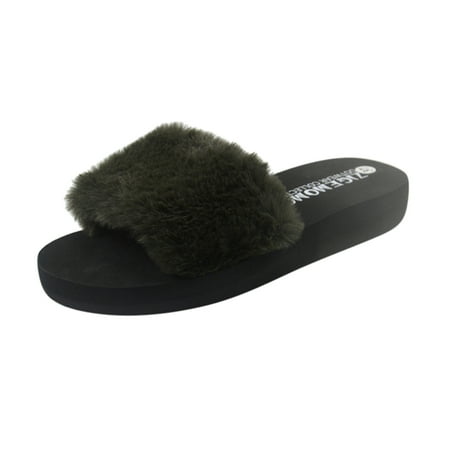 

CBGELRT Slipps Shoes for Women Indoor Walking Casual Shoe Plush Household Single Women s Slippers Shoes Warm Leisure Non-Slip Winter Women s Slipper Green Asian Size 40