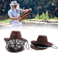 thumbnail image 1 of WREESH Chapeau de Cowboy Abeille Chapeau de Protection Apiculture Filet Anti-Insectes Outil, 1 of 7
