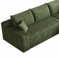 thumbnail image 4 of Lunale 95" L-Shaped Modular Sectional Sofa, No Assembly Required, Boneless Corduroy Cloud Couch for Living Room, Green(Right Facing Chaise), 4 of 6