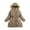 Khaki, variant on Kids Winter Coat,Kids Puffer Coat with Pocket Zip up Winter Hoodies Coat Solid Long Sleeve Windproof Fashion Kids Warm Clothes Girls Winter Clothes Size 7-8 Years