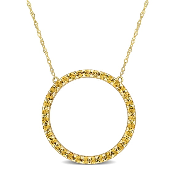 Everly Women's Citrine 10k Yellow Gold Necklace