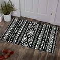 thumbnail image 7 of Black Boho Kitchen Rug Mat Decor Black and White Kitchen Rugs Sets of 2 Non-Slip Washable Kitchen Mats for Floor Set of 2, 7 of 7