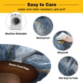 Abstract Marble Texture Round Fitted Tablecloth with Elastic Edge ...