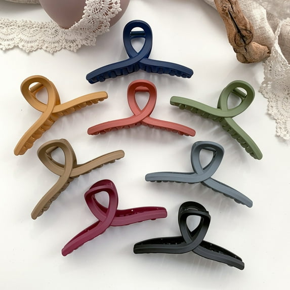 Travelwant Large Hair Claw Clips Plastic Resin Tortoise Shell Cross ...