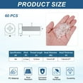thumbnail image 2 of Uxcell 60Pcs M4x14mm Plastic Phillips Machine Screws, Insulated PC Countersunk Screws, 2 of 7