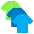 thumbnail image 1 of BIG ELEPHANT 3 Pack Kids Short Sleeve Rash Guard Shirt UPF 50+ Protection Swimwear Quick Dry Swim Tee Youth Rashguard, 1 of 5