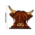 thumbnail image 3 of 3 Peeping Highland Cow Window Corner Decorations, Easy-To-Install Farm Animal Christmas Ornaments With Cute Peeking Highland Cow Design, Home Party Farmhouse And Festive Holiday, 3 of 6