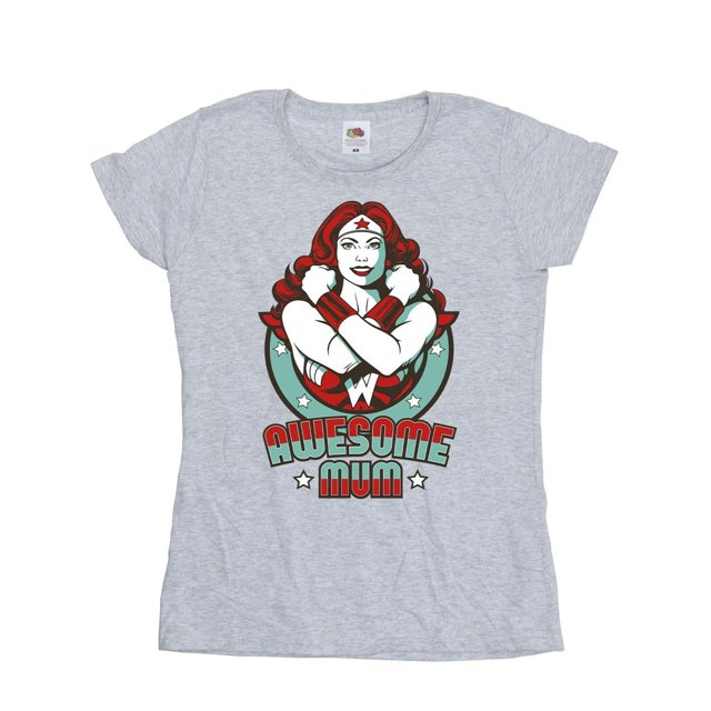 DC Comics T-Shirt en Coton Wonder Woman Wonderful Mum pour Femmes