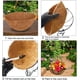 thumbnail image 5 of Revestimiento de fibra de coco natural, revestimiento de cesta de fibra de coco con retención de humedad y buen drenaje para jardinería y decoración del hogar (2 piezas), 5 of 5