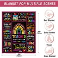 thumbnail image 5 of Teacher Gifts for Women, Unique Teacher Appreciation Gifts, Funny Gifts for Teachers, Best Teacher Gifts from Student, Teacher Christmas Birthday Retirement Gifts for Women - Throw Blanket 60"X50", 5 of 6