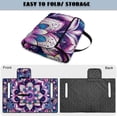 thumbnail image 5 of Yuyamidu Boho Mandala Flower Golf Cart Seat Cover for Front Seats, Purple Club Car Seat Blanket with Pockets, Soft Golf Cart Seat Towel for Club Car Travel Sports Accessories, 5 of 8