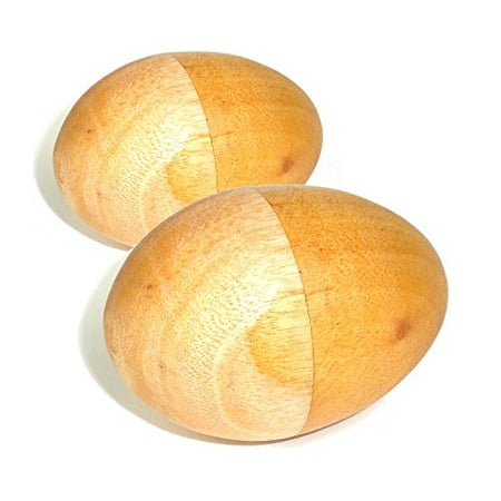 Set of Two Handmade Wood Egg Shakers Jamtown World Instruments