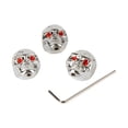 thumbnail image 4 of Pieza de repuesto para guitarra eléctrica, 3 piezas, perillas de calavera para bajo eléctrico, cabezal de calavera para guitarra eléctrica, diseñado para profesionales, 4 of 9