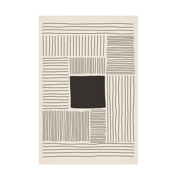 Trademark Fine Art jay stanley  Minimalism Shapes 3 Canvas Wall Art