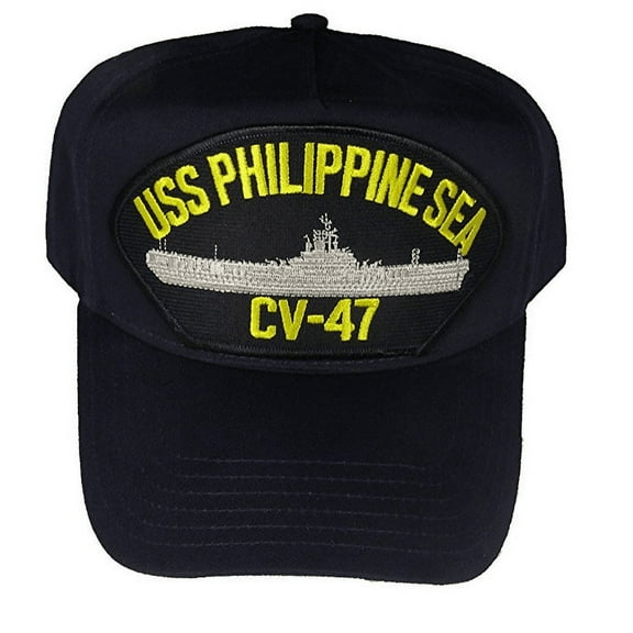 USS PHILIPPINE SEA CV-47 HAT CAP USN NAVY SHIP ESSEX CLASS AIRCRAFT CARRIER